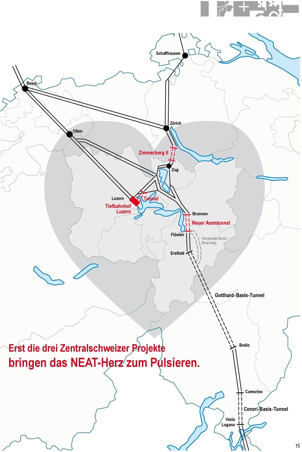 Erstfeld Gotthard-Basis-Tunnel Erst die drei Zentralschweizer Projekte