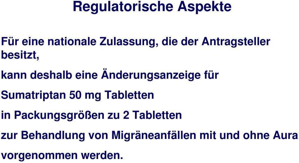 Sumatriptan 50 mg Tabletten in Packungsgrößen zu 2 Tabletten