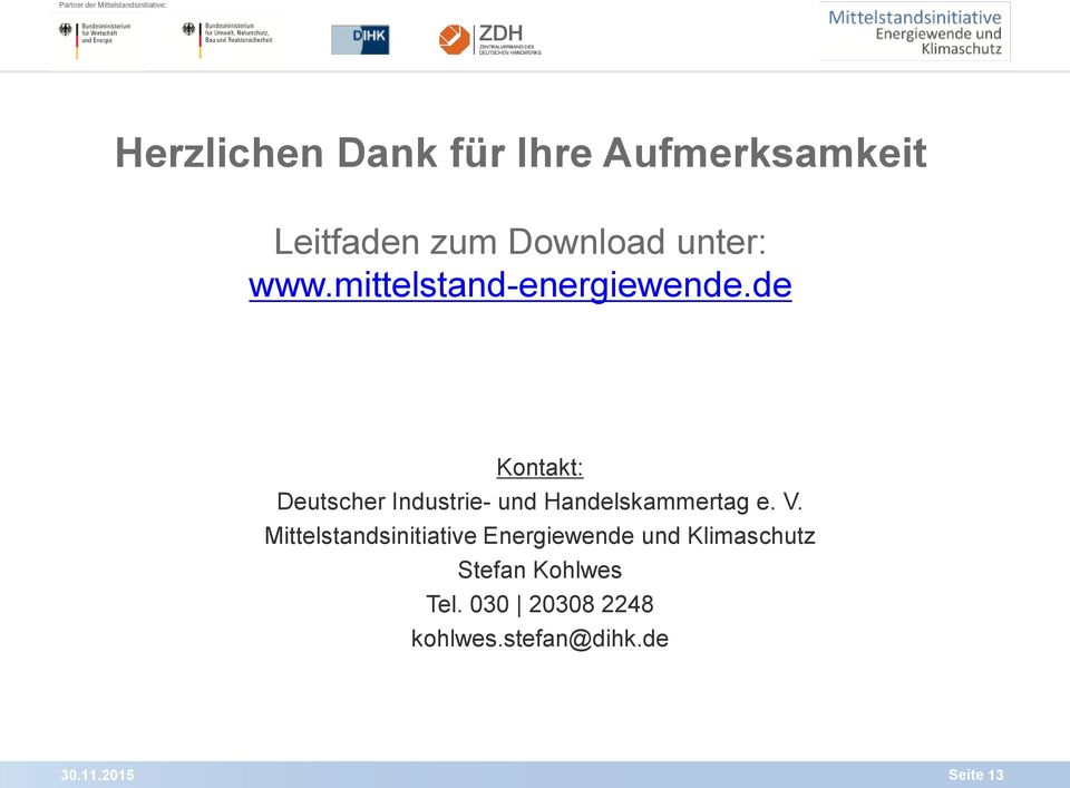 de Kontakt: Deutscher Industrie- und Handelskammertag e. V.