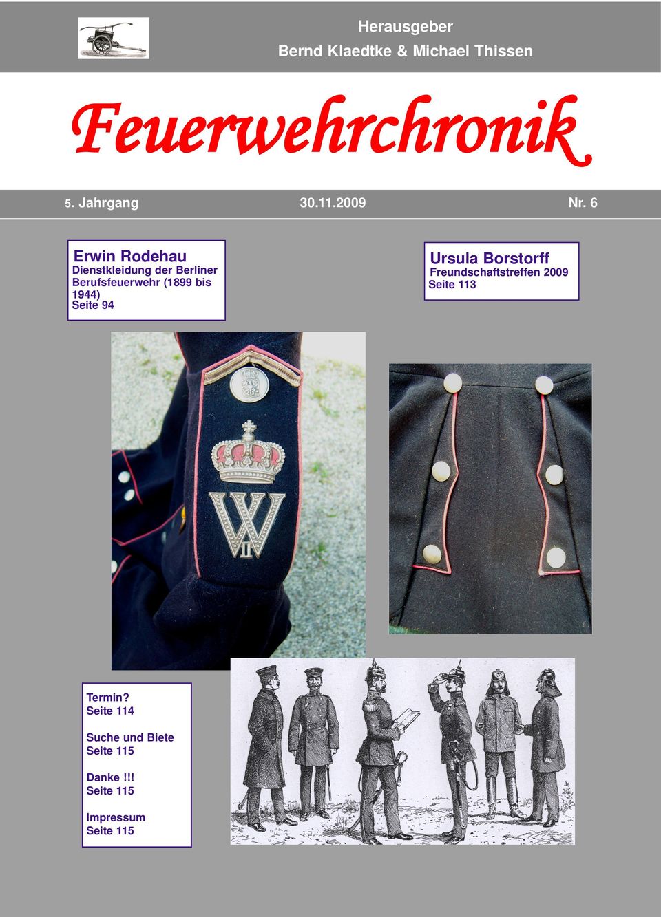 6 Erwin Rodehau Dienstkleidung der Berliner Berufsfeuerwehr (1899 bis 1944) Seite