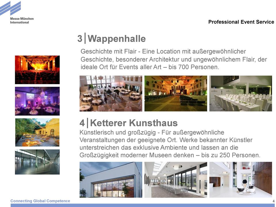 4 Ketterer Kunsthaus Künstlerisch und großzügig - Für außergewöhnliche Veranstaltungen der geeignete Ort.