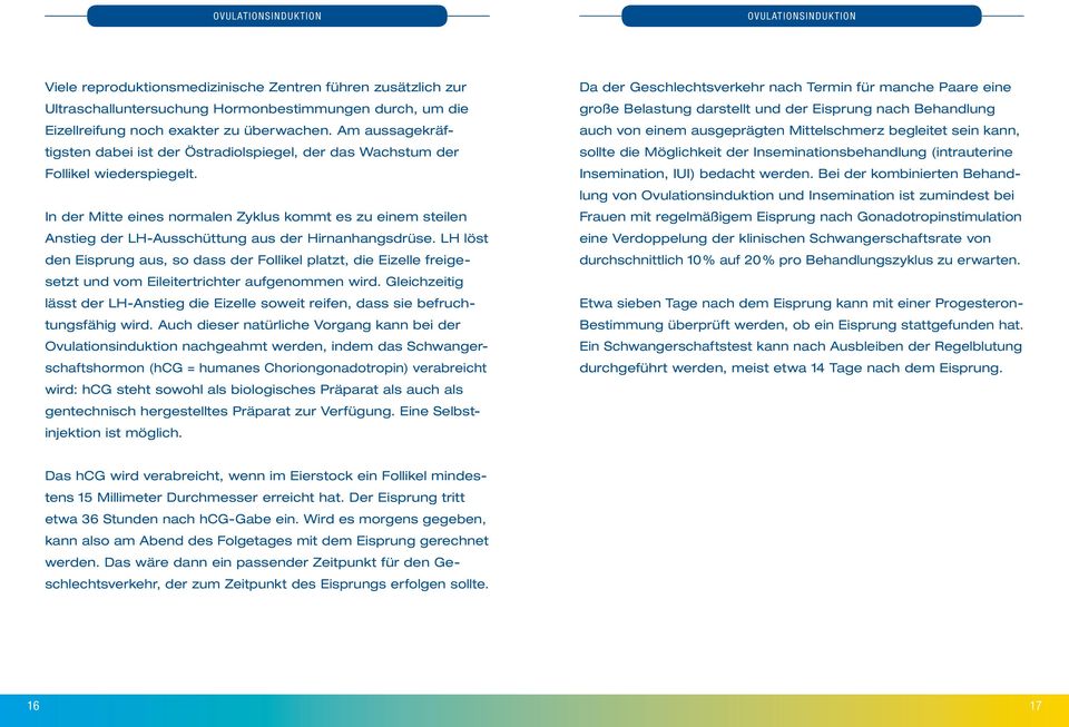 In der Mitte eines normalen Zyklus kommt es zu einem steilen Anstieg der LH-Ausschüttung aus der Hirnanhangsdrüse.