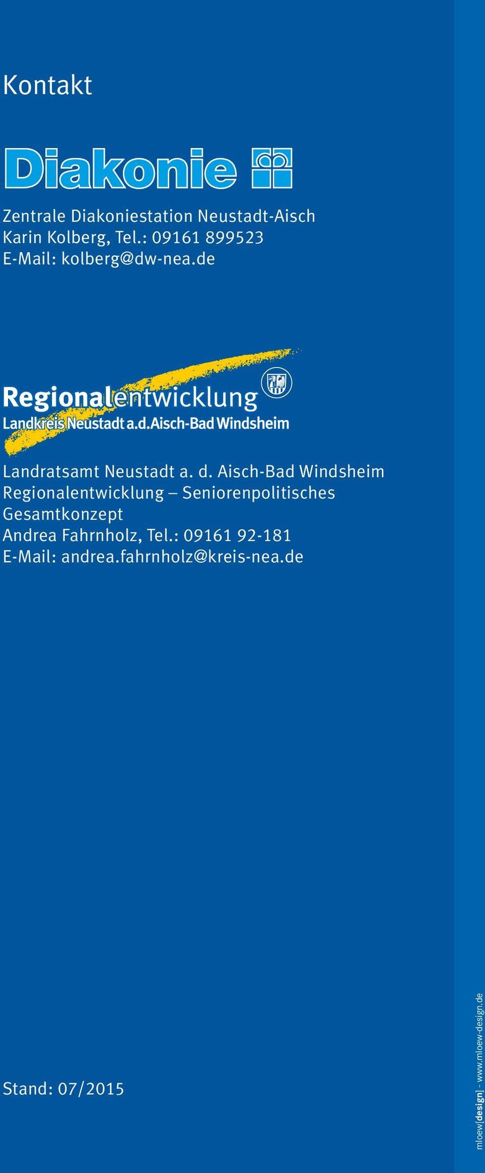 Aisch-Bad Windsheim Regionalentwicklung Seniorenpolitisches Gesamtkonzept Andrea