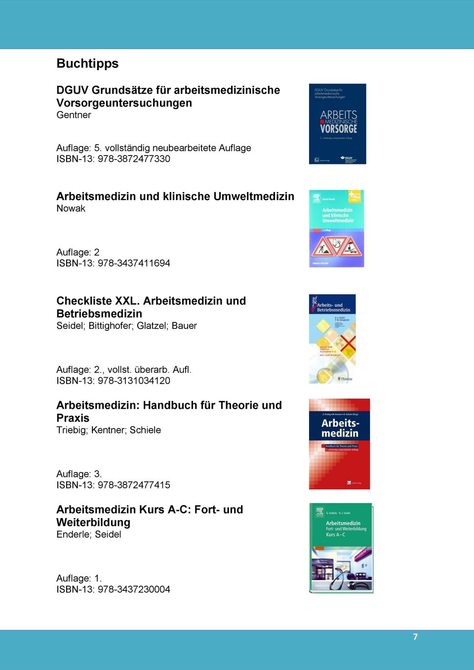 Checkliste XXL. Arbeitsmedizin und Betriebsmedizin Seidel; Bittighofer; Glatzel; Bauer Aufla