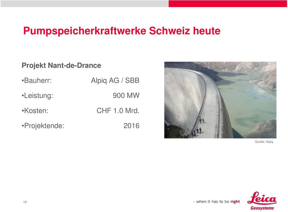 Kosten: Alpiq AG / SBB 900 MW CHF 1.0 Mrd.