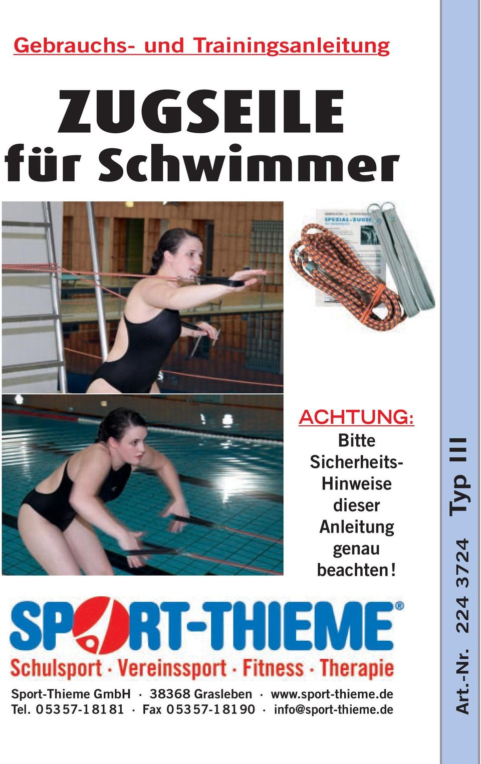 Sport-Thieme GmbH 38368 Grasleben www.sport-thieme.de Tel.