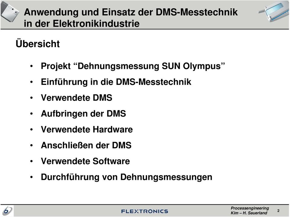 Aufbringen der DMS Verwendete Hardware Anschließen