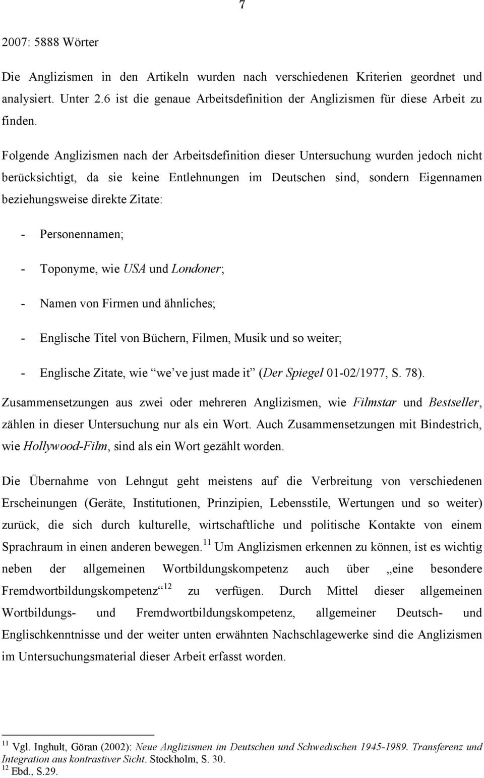 Anglizismen Im Deutschen Eine Untersuchung Des Nachrichtenmagazins