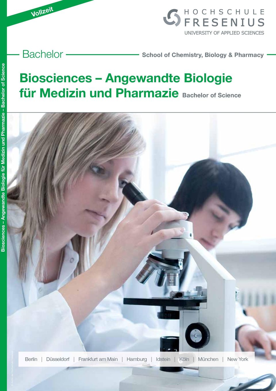 Angewandte Biologie für Medizin und Pharmazie Bachelor of Science Archiv der