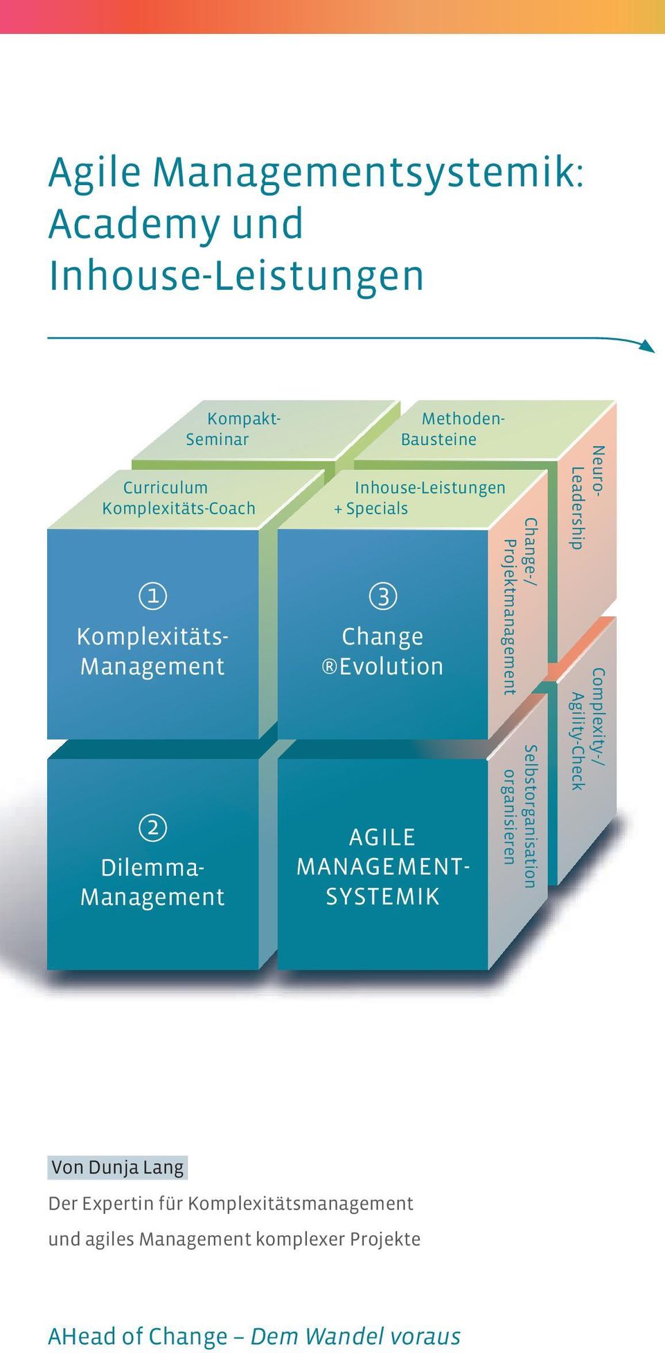 MANAGEMENT- SYSTEMIK Change- / Projektmanagement Selbstorganisation organisieren Neuro- Leadership Complexity- /