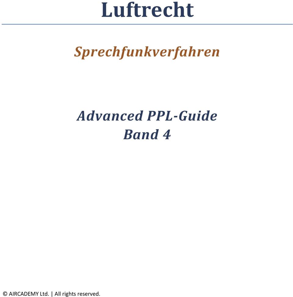 Advanced PPL Guide