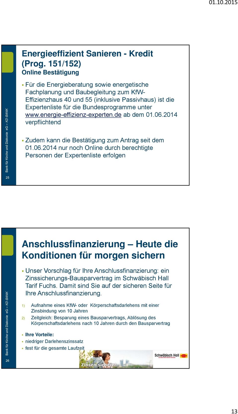 Bundesprogramme unter www.energie-effizienz-experten.de ab dem 01.06.