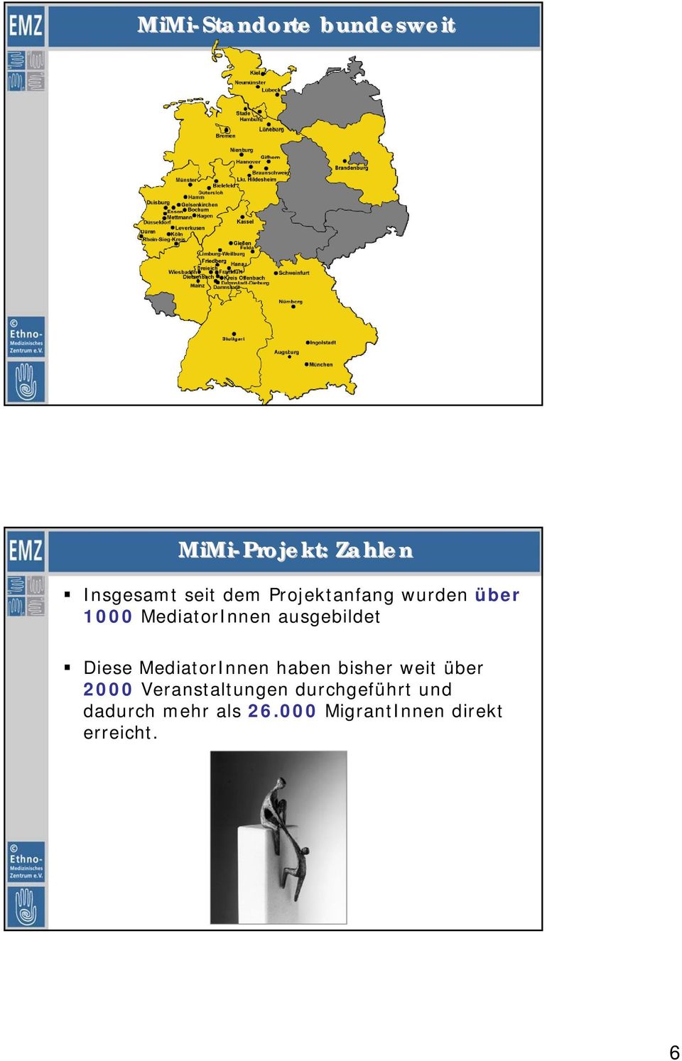 Diese MediatorInnen haben bisher weit über 2000 Veranstaltungen