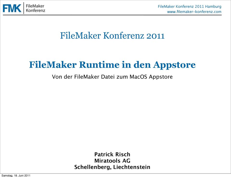 FileMaker Datei zum MacOS Appstore