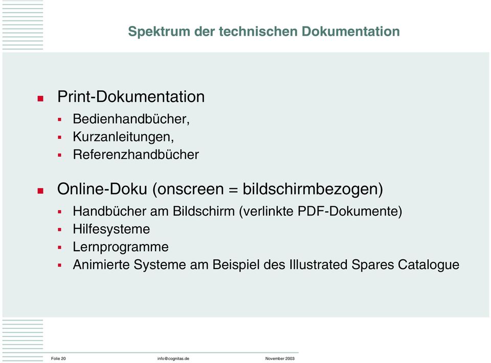 Handbücher am Bildschirm (verlinkte PDF-Dokumente) Hilfesysteme Lernprogramme