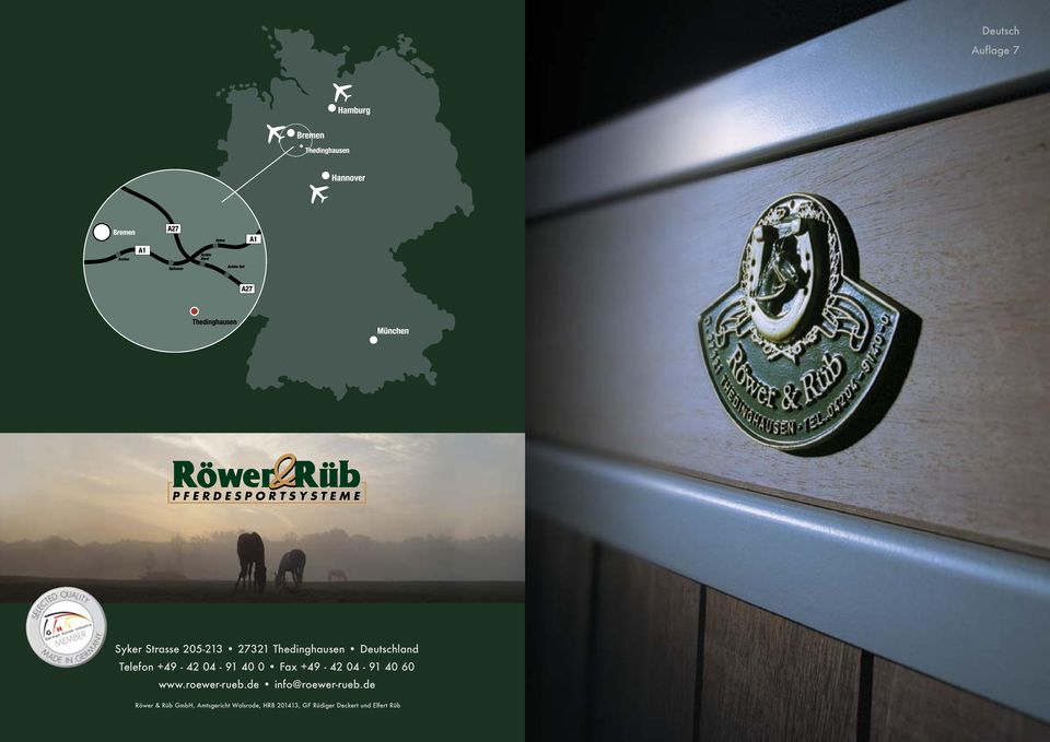 de Röwer & Röwer Rüb GmbH, & Rüb Amtsgericht GmbH, Amtsgericht Walsrode, Walsrode, HRB 0, HRB 0, GF Rüdiger GF Deckert Rüdiger