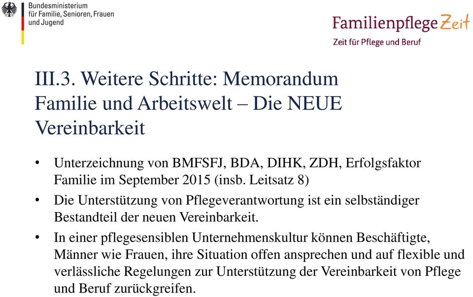 Erfolgsfaktor Familie im September 2015 (insb.