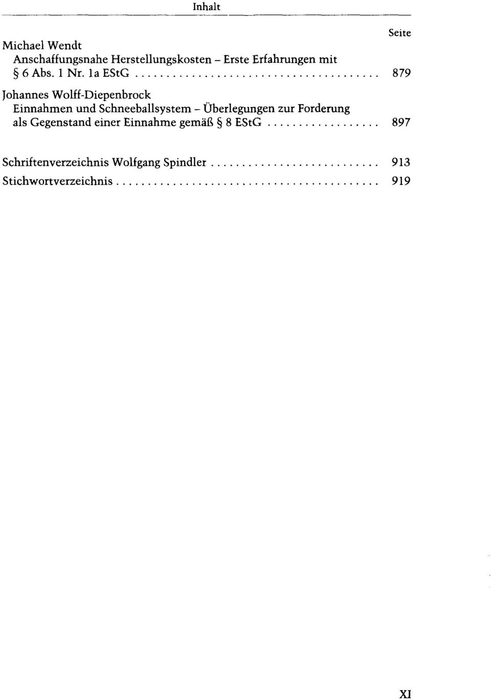 la EStG 879 Johannes Wolff-Diepenbrock Einnahmen und Schneeballsystem -