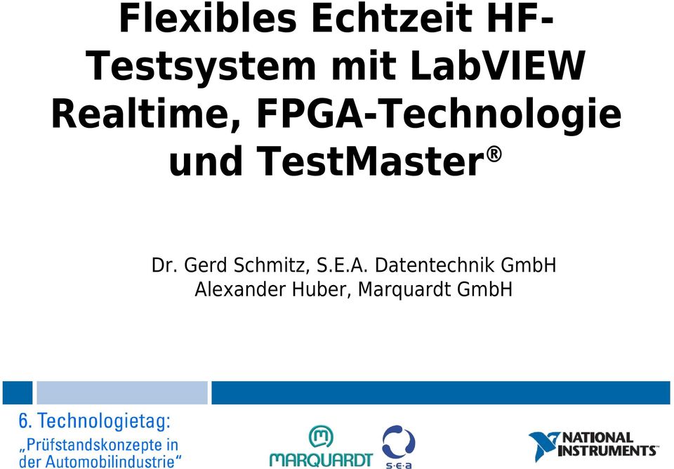 TestMaster Dr. Gerd Schmitz, S.E.A.