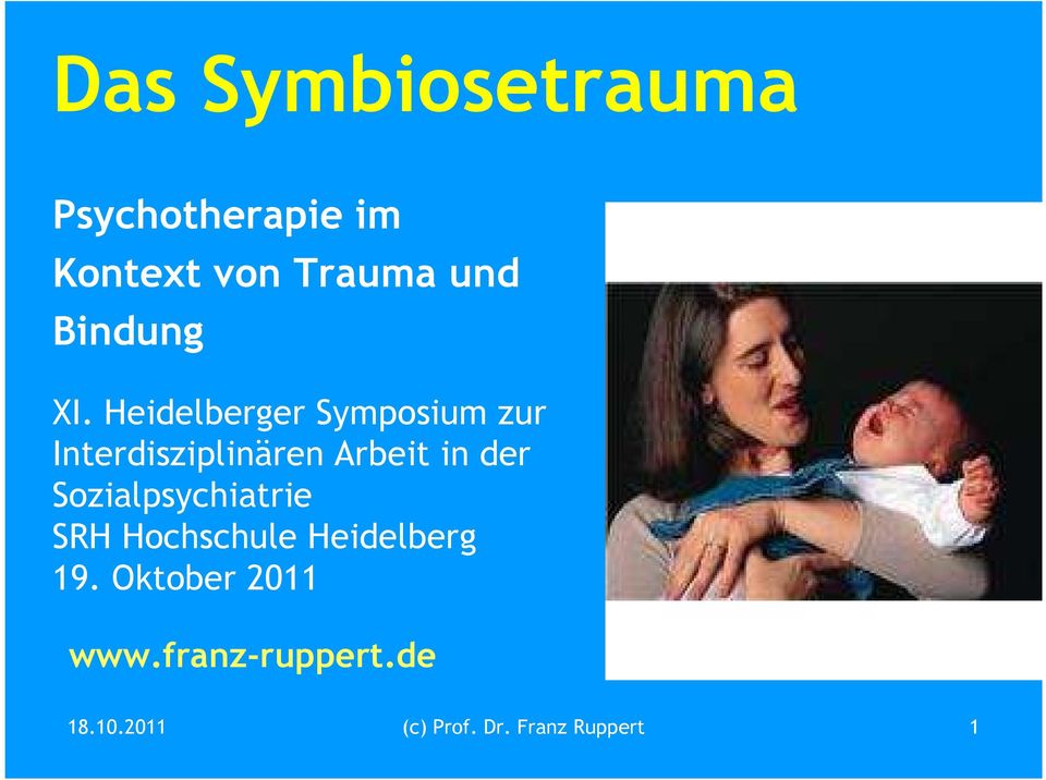Heidelberger Symposium zur Interdisziplinären Arbeit in der