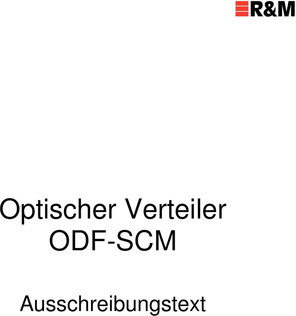 ODF-SCM