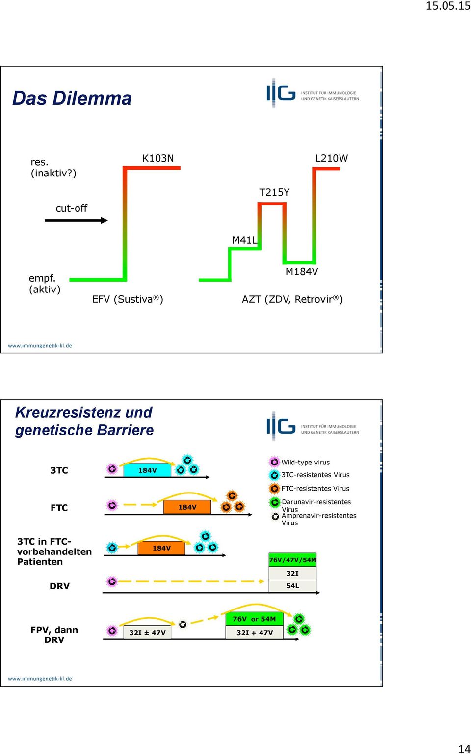 Wild-type virus 3TC-resistentes Virus FTC-resistentes Virus FTC 184V Darunavir-resistentes Virus