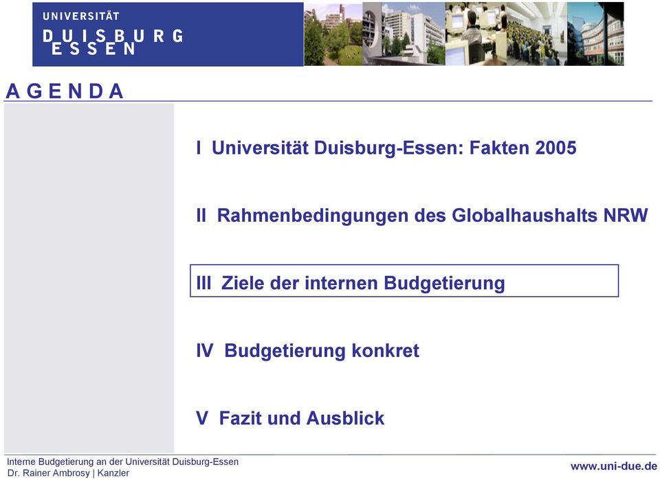 Globalhaushalts NRW III Ziele der internen