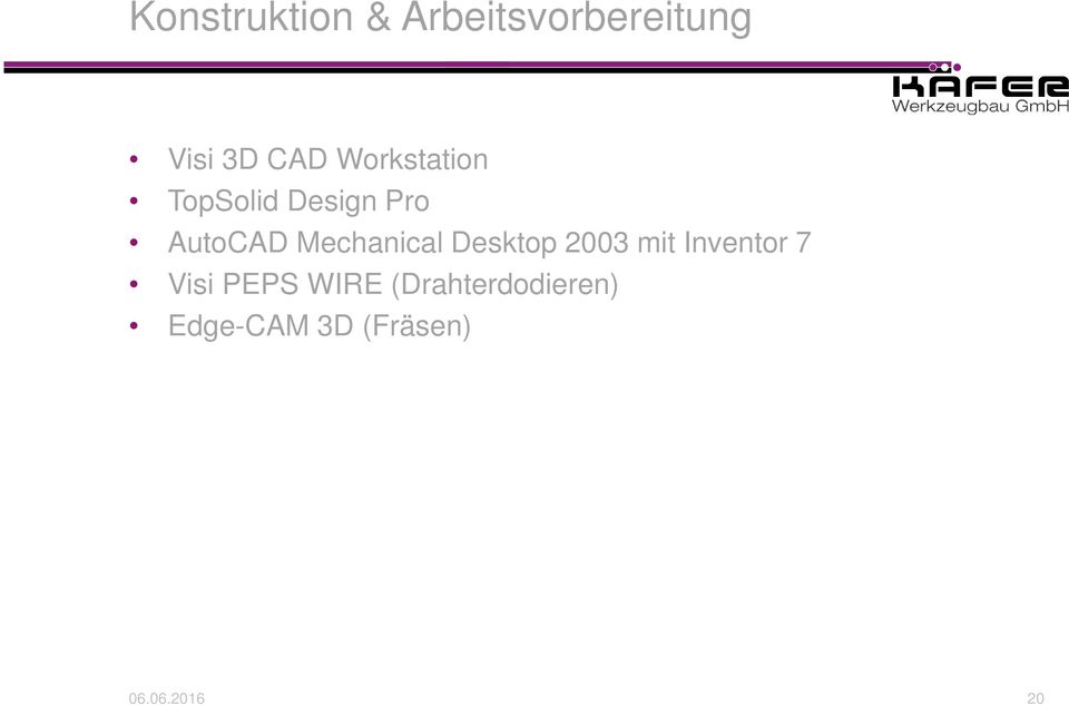 Mechanical Desktop 2003 mit Inventor 7 Visi