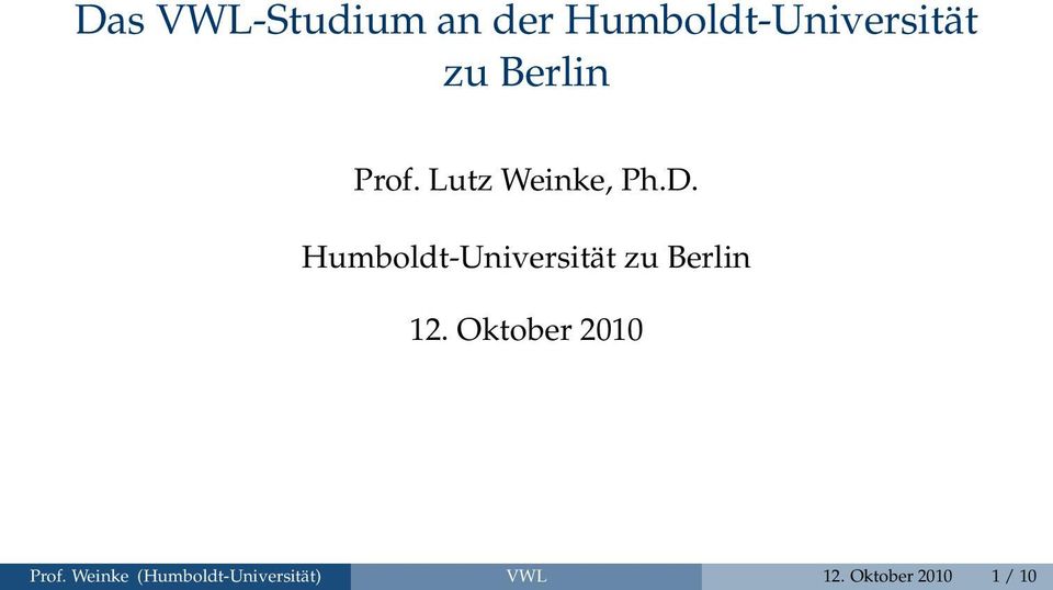 Humboldt-Universität zu Berlin 12.