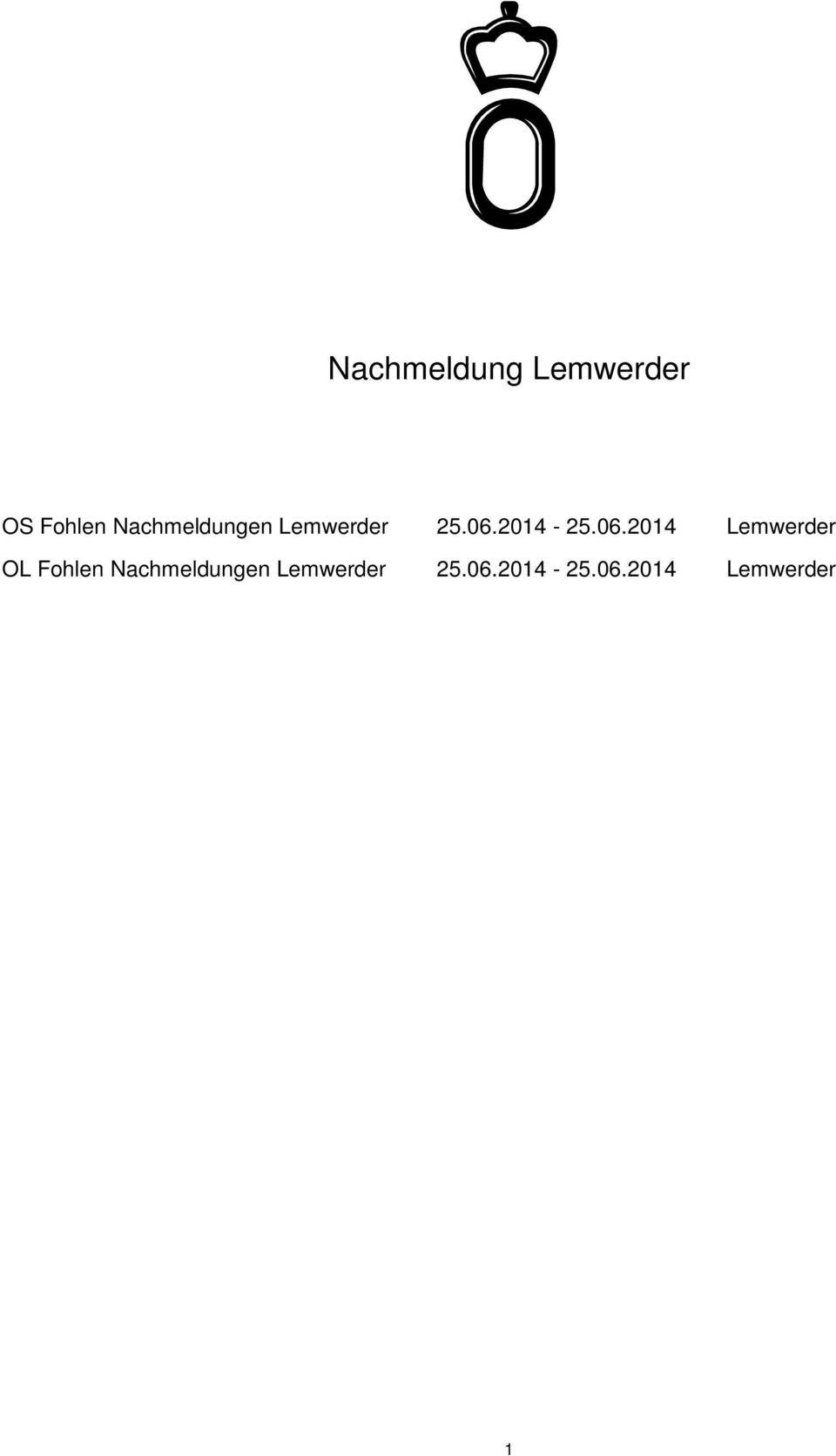 06.2014 Lemwerder OL Fohlen 06.