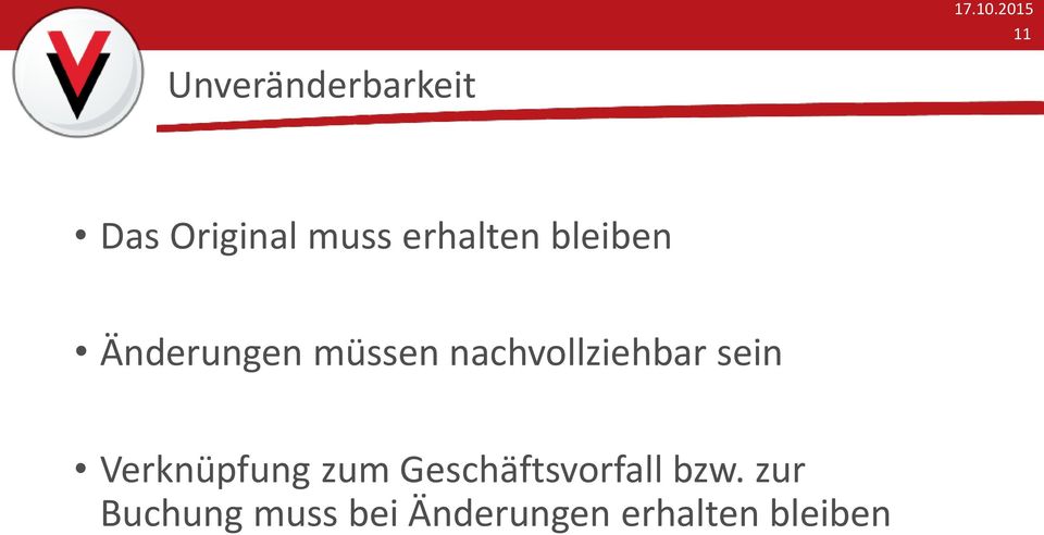 nachvollziehbar sein Verknüpfung zum