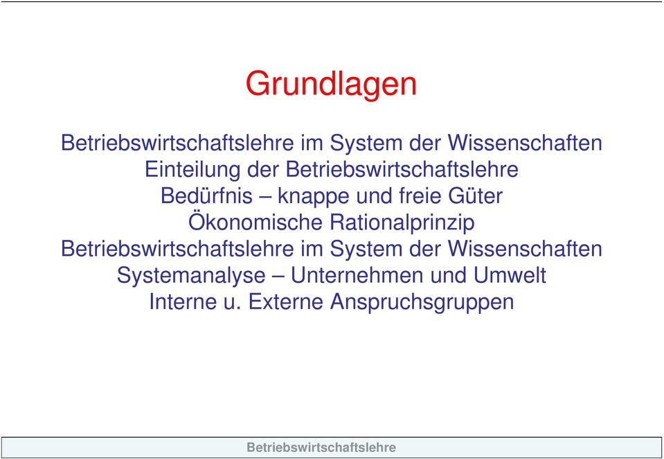 Rationalprinzip im System der Wissenschaften