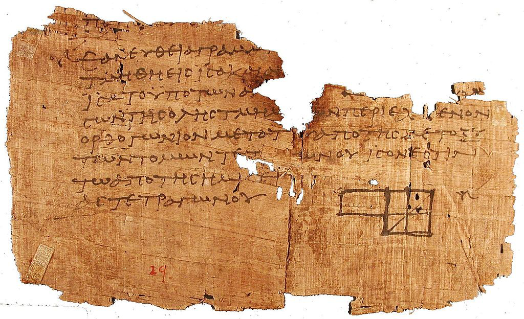 Euklid Euklid Papyrusfragment der Elemente des Euklid Hilbert Wir erörtern noch kurz, welche berechtigten allgemeinen Forderungen an die Lösung eines mathematischen Problems zu stellen sind: ich