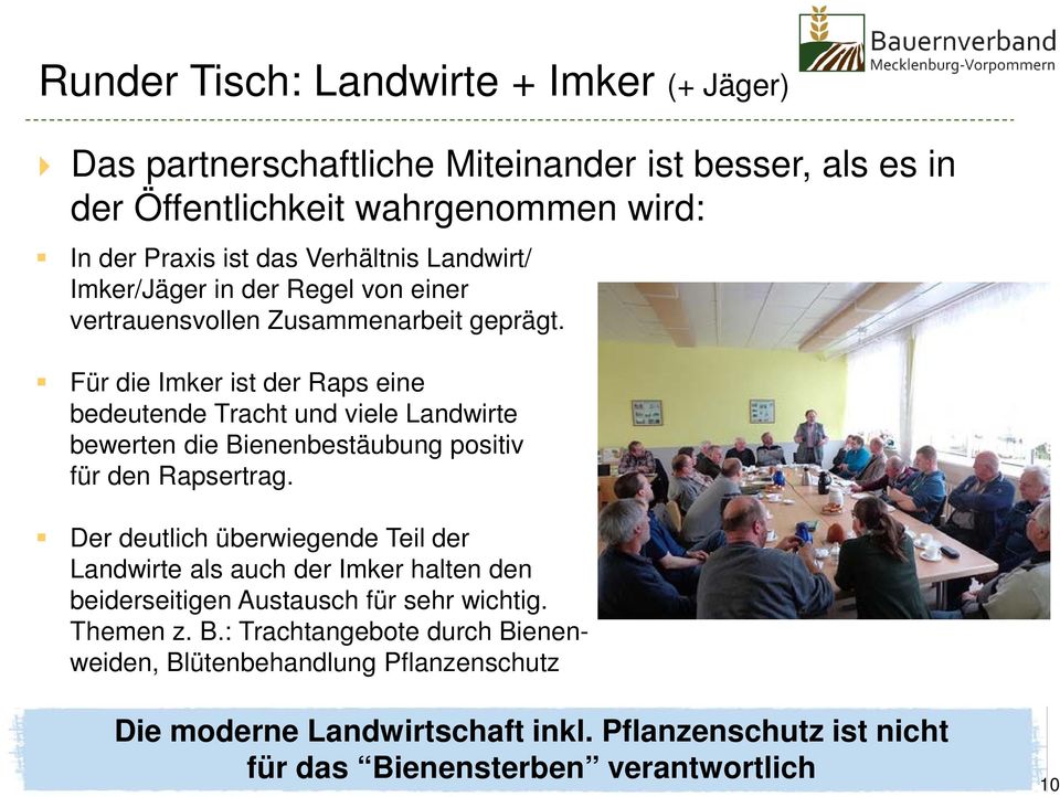 Für die Imker ist der Raps eine bedeutende Tracht und viele Landwirte bewerten die Bienenbestäubung positiv für den Rapsertrag.