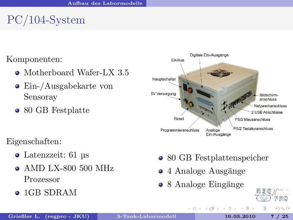 µs AMD LX-800 500 MHz Prozessor 1GB SDRAM 80 GB Festplattenspeicher 4 Analoge