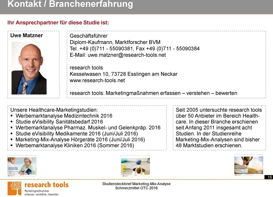 net research tools Kesselwasen 10, 73728 Esslingen am Neckar www.research-tools.