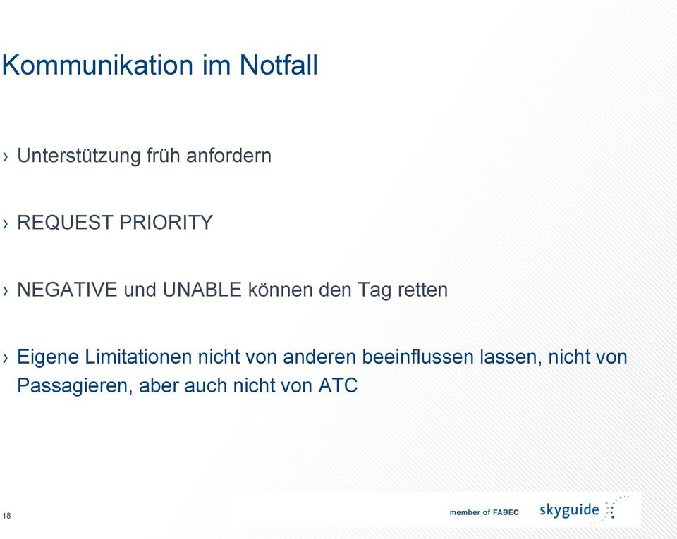 retten Eigene Limitationen nicht von anderen