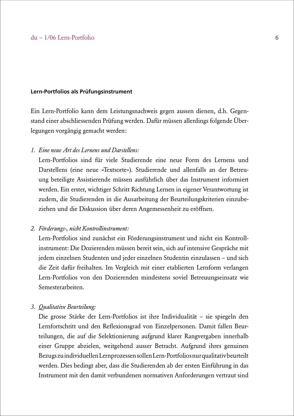 Lern Portfolio Dossier Unididaktik 1 06 Universitat Zurich Arbeitsstelle Fur Hochschuldidaktik Afh Inhalt Pdf Free Download