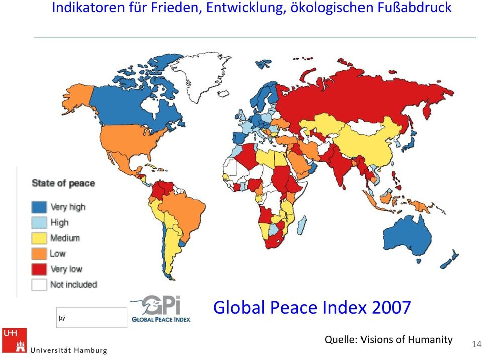 Fußabdruck Global Peace