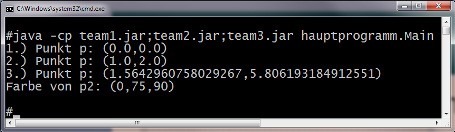 JAR Dateien mit ZIP-Tool anzeigen JAR-Dateien verwenden Können in Classpath aufgenommen werden java cp team1.