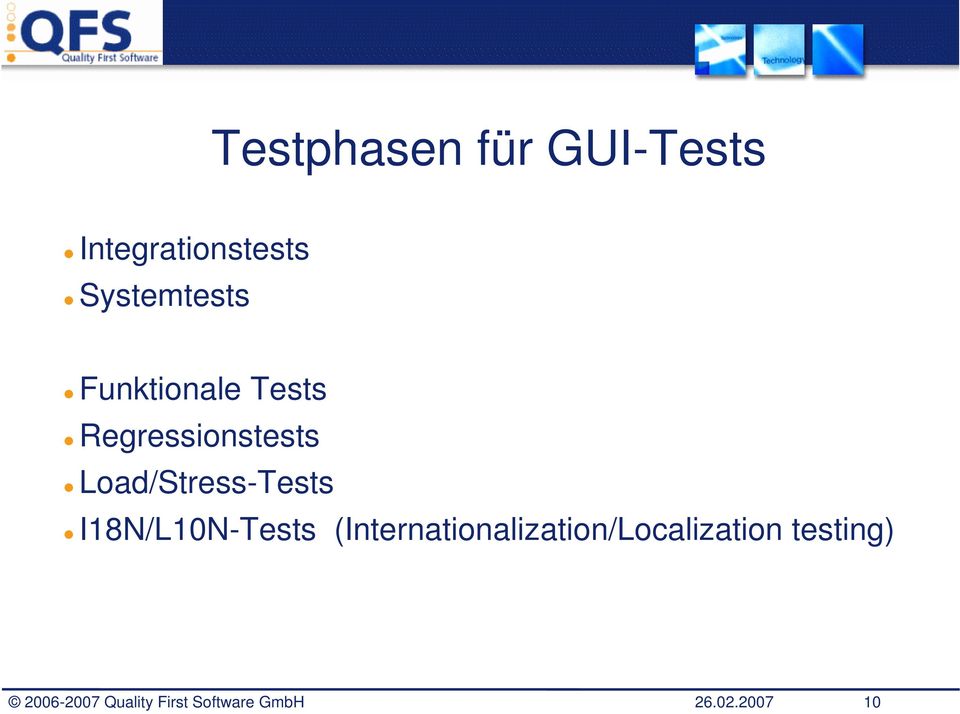 I18N/L10N-Tests (Internationalization/Localization