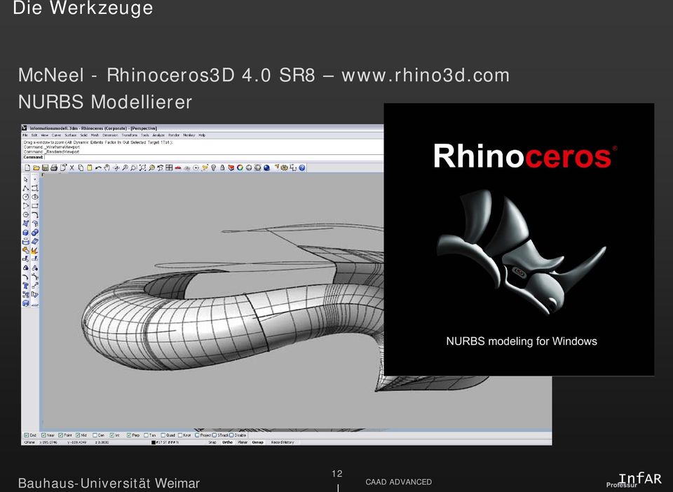 Rhinoceros3D 4.
