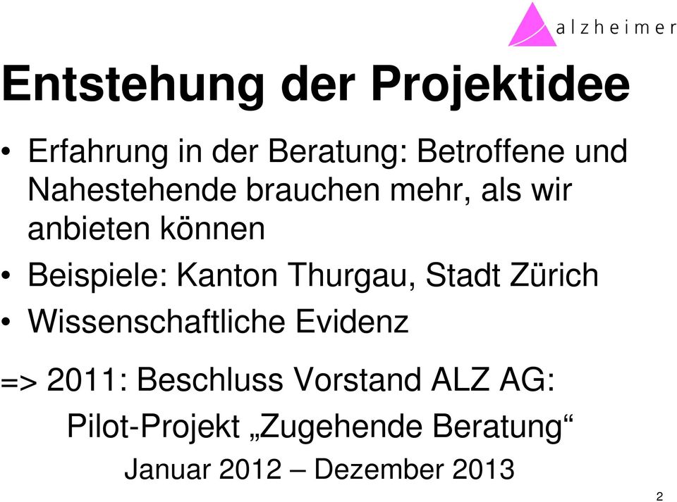 Thurgau, Stadt Zürich Wissenschaftliche Evidenz => 2011: Beschluss