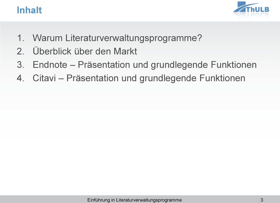 Endnote Präsentation und grundlegende Funktionen 4.