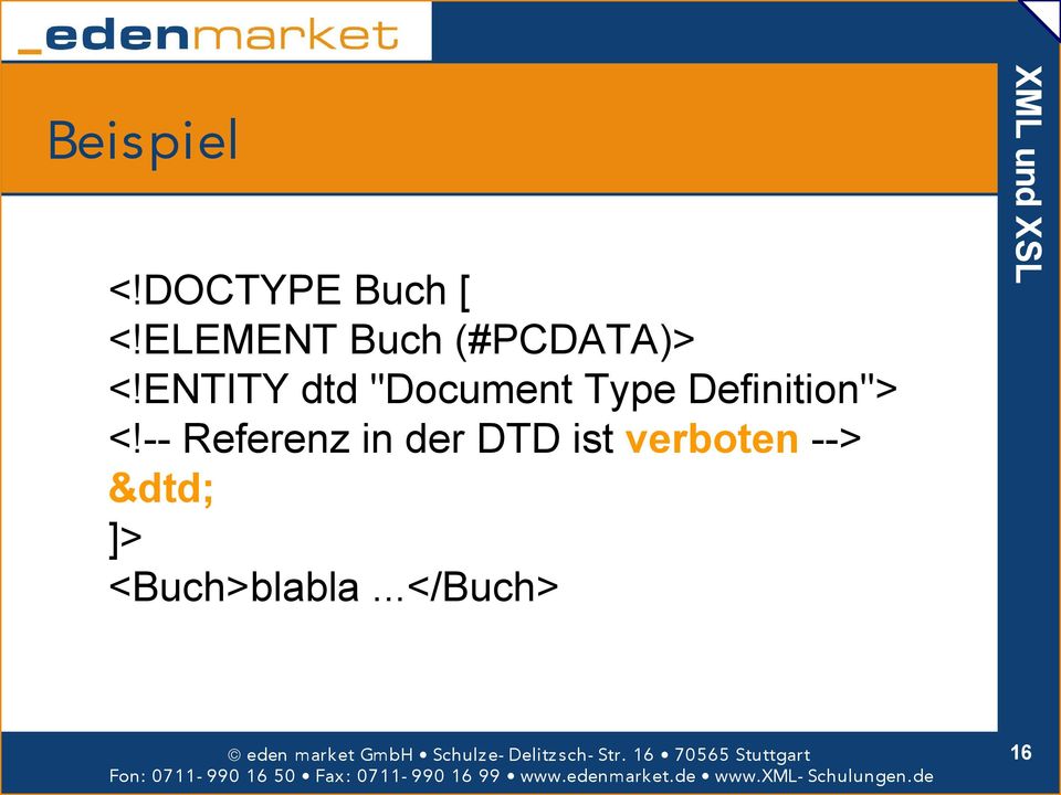 ENTITY dtd "Document Type Definition"> <!