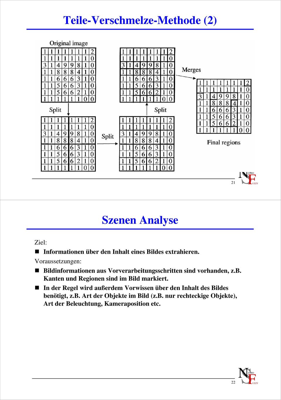 itungsschritten sind vorhanden, z.b. Kanten und Regionen sind im Bild markiert.