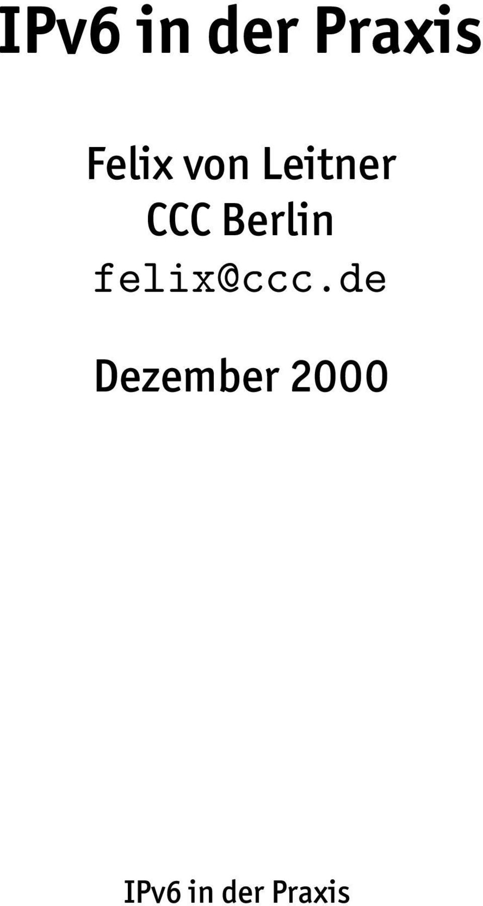 Berlin felix@ccc.