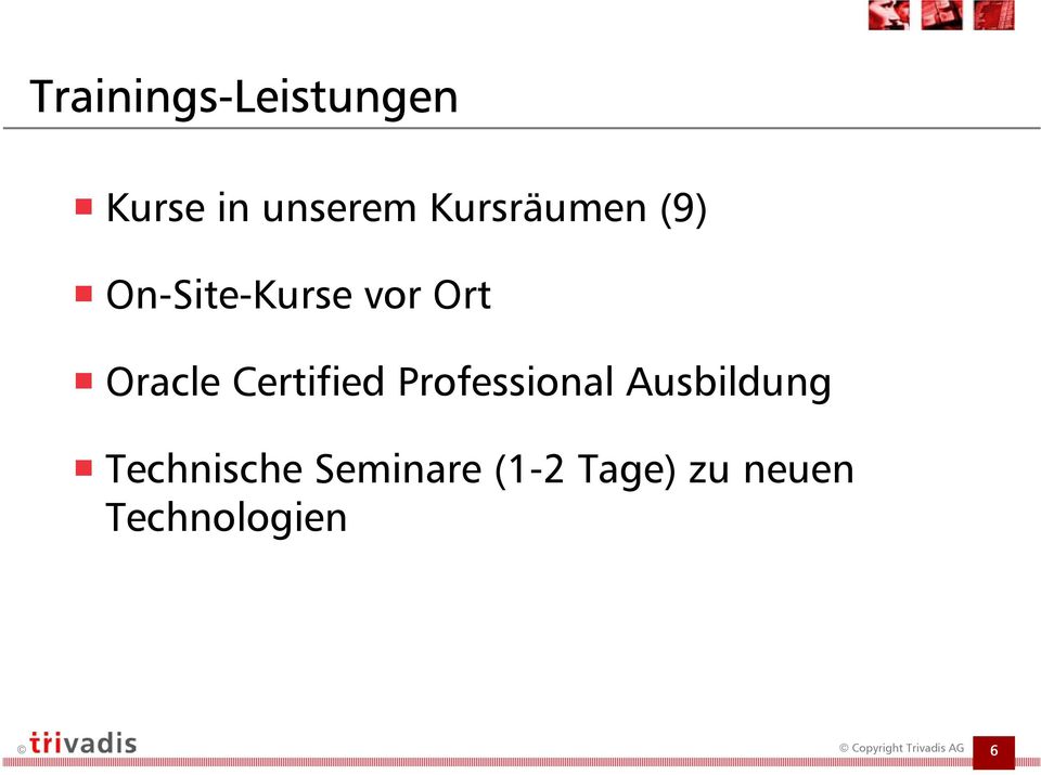 Oracle Certified Professional Ausbildung