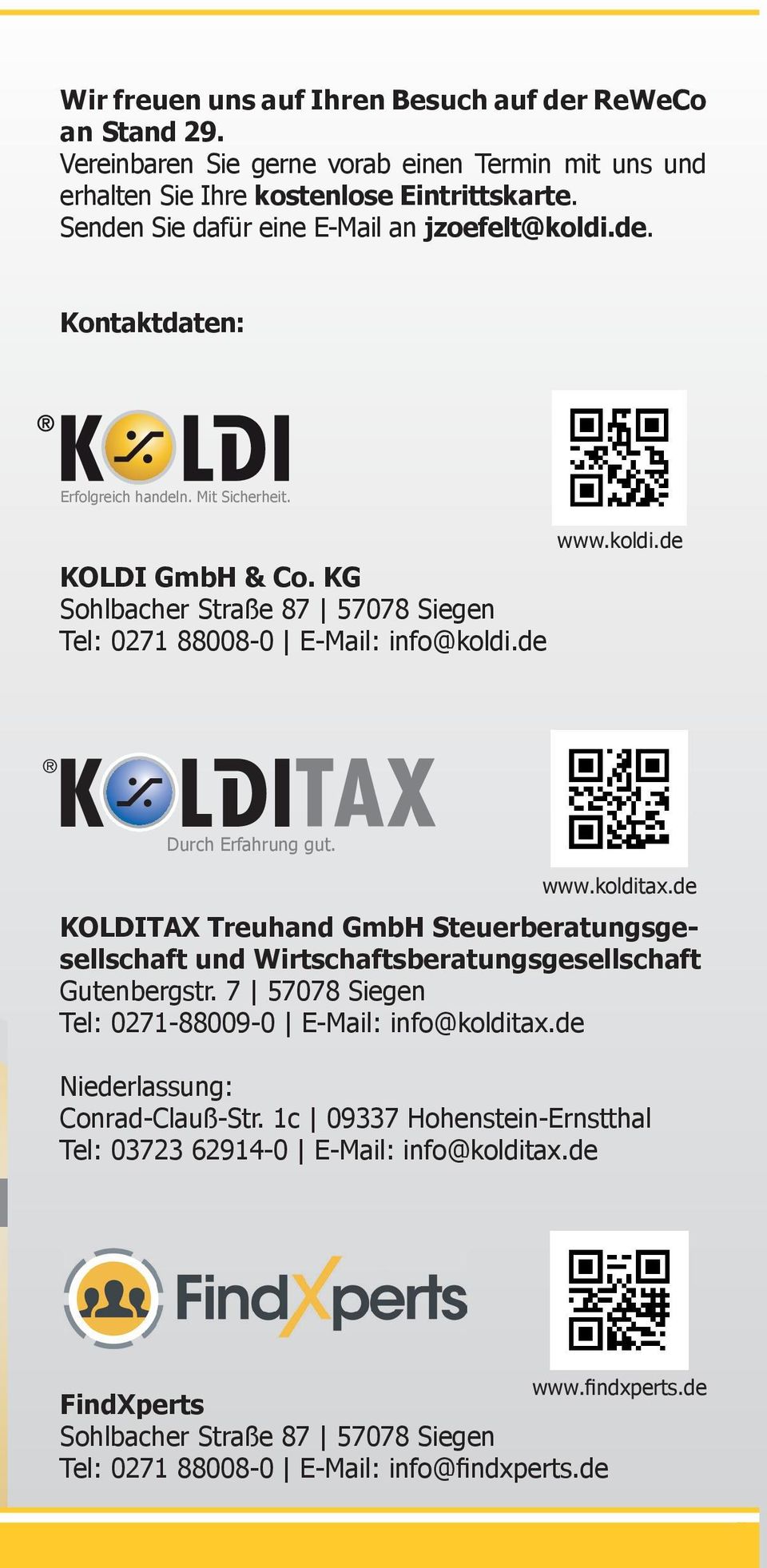 de Durch Erfahrung gut. www.kolditax.de KOLDITAX Treuhand GmbH Steuerberatungsgesellschaft und Wirtschaftsberatungsgesellschaft Gutenbergstr.