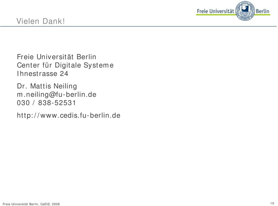Digitale Systeme Ihnestrasse 24 Dr.